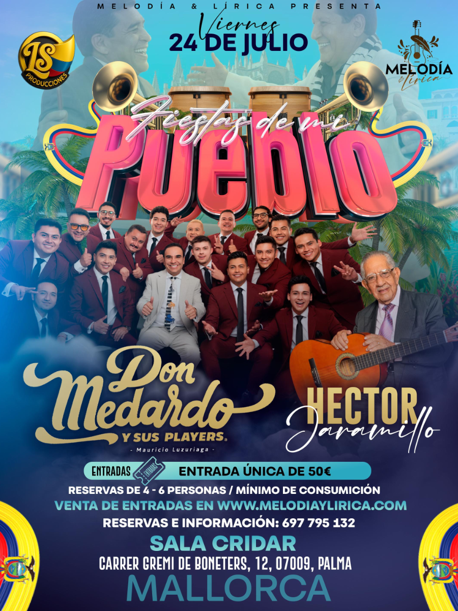 Poster del concierto Don Medardo y sus Players